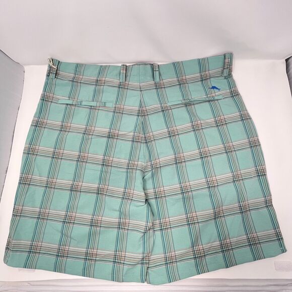 Tommy Bahama Mens My Caddie Green Plaid Sport IslandZone Shorts Colorful Size 40 - Picture 2 of 12
